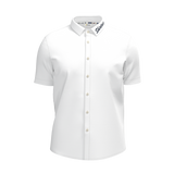 Textured Oxford Shirt With Embroidered Collar