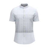 Placement Stripes Semi-Cutaway Collar Shirt