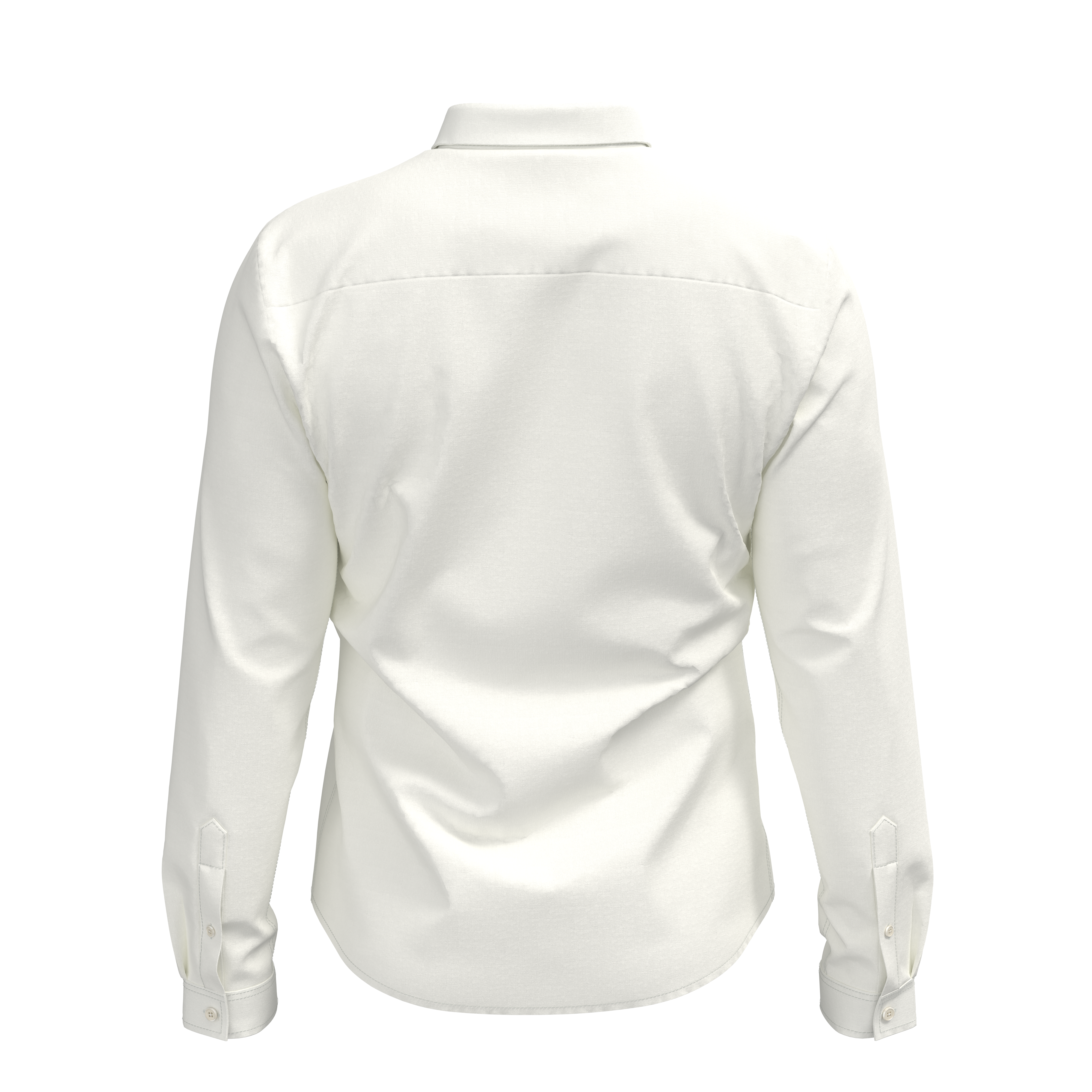 Stretch Cotton Poplin Shirt With Stripes Inner Details