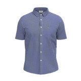 Gingham Cotton Shirt With Chest Pocket